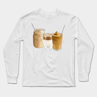 Coffees graphic Long Sleeve T-Shirt